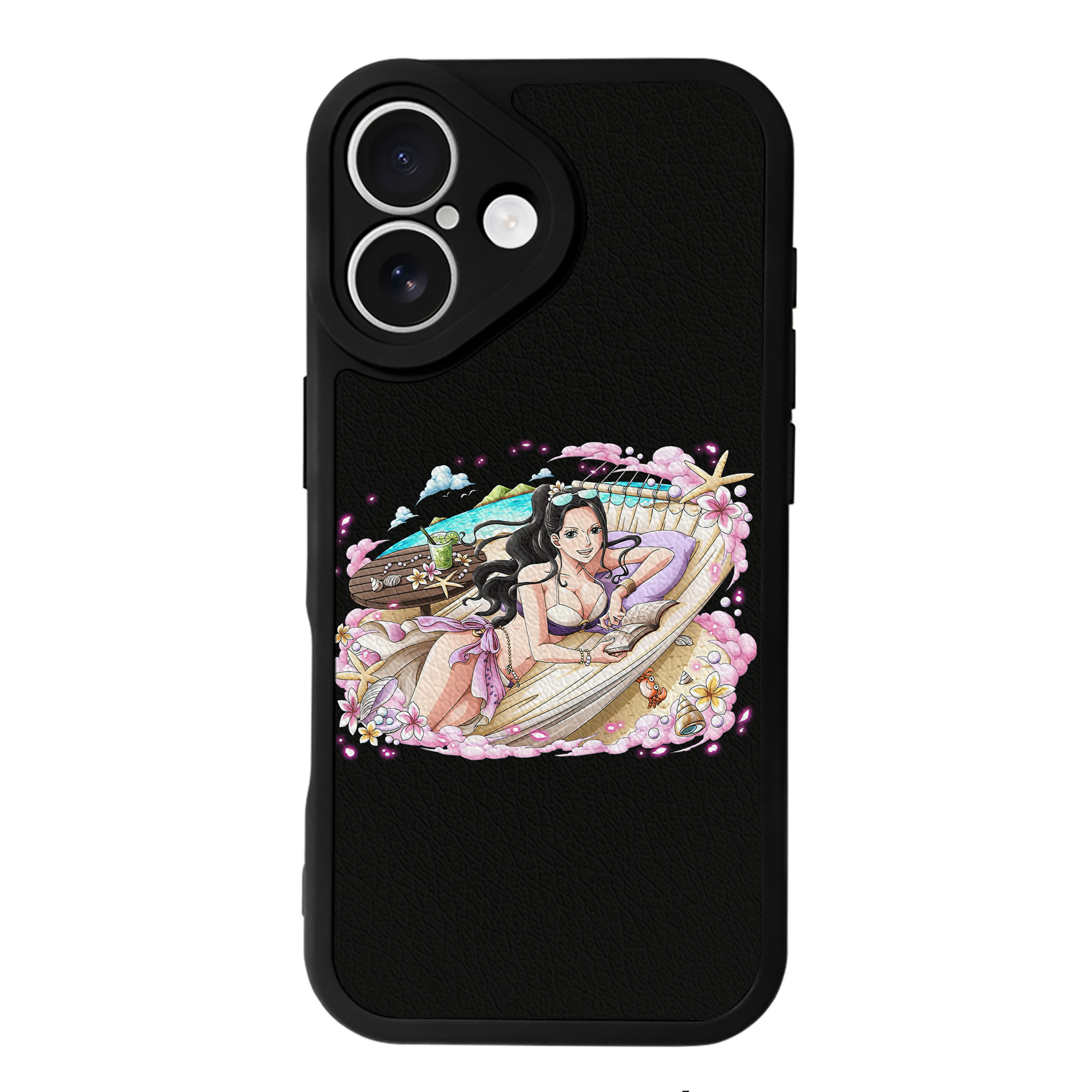 （画像用） ワンピース ニコ・ロビン ONE PIECE Nico Robin 【iPhone 16シリーズ対応】シリコンスマホケース（レザー調） 材質：シリコン